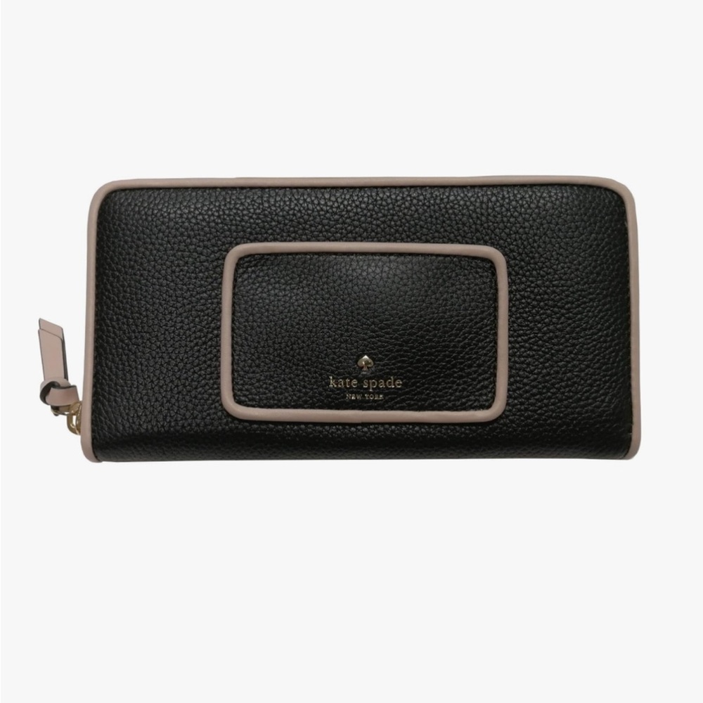Kate Spade New York Black Pebble Leather Wallet